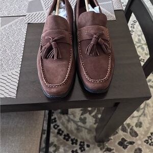 Steve Madden Brown Suede Tassel Loafers